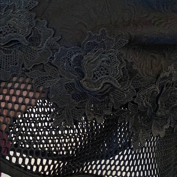 Express Black Cocktail Dress Lace - Picture 3 of 11